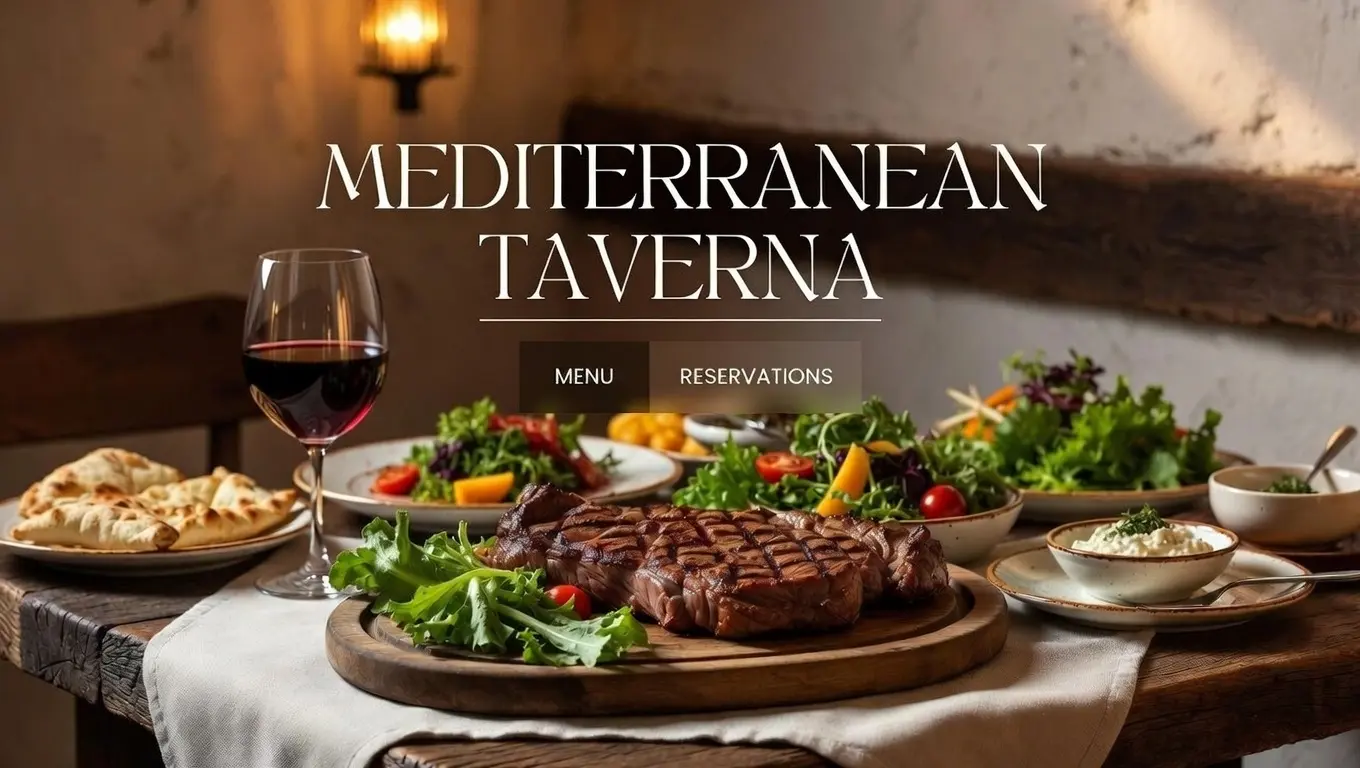 Kypros Taverna website screenshot